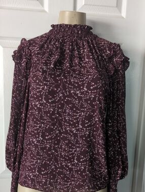 Max Studio Plum Star-Print :Top Pit To Pit  20 Inch